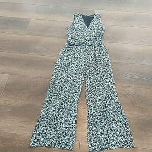Greylin Black and White Patterned Jumpsuit